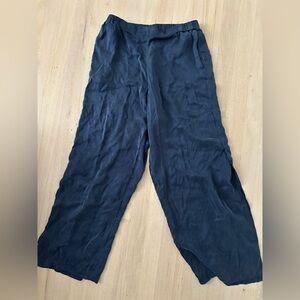 Quince Blue Silk Pajama Pants